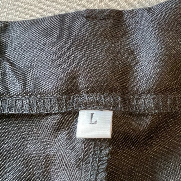 Elegant Black Straight Leg Women's Pants - Picture 4 of 4